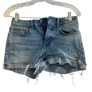CALVIN KLEIN Jean shorts rolled hem